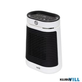   FK 55 álló elektromos kerámia fűtőtest digitális termosztáttal 1000W/1500W oszcillálás kikapcsolás időzítő fehér