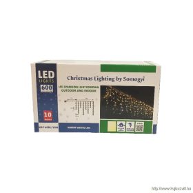   KAF 600L 10M LED-es jégcsap fényfüggöny, sziporkázó, 10m, IP44, 230V