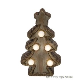 KDC 15/T LED-es kerámia asztali dísz, fenyőfa