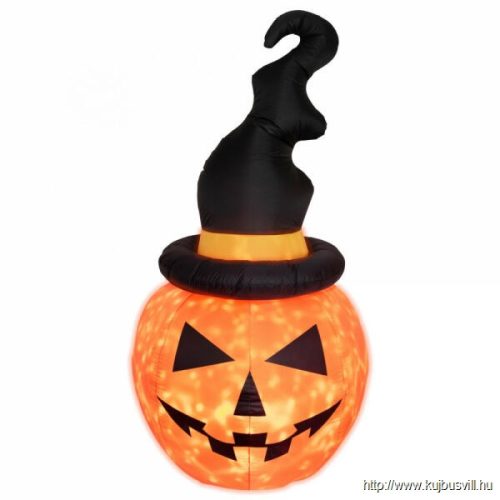 KD 180 T Felfújható halloween tök, 180cm, belső LED projektorral