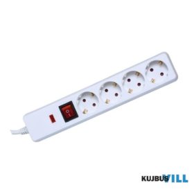 NVT 04K/WH Túlfeszültség védett elosztó, 4 aljzat