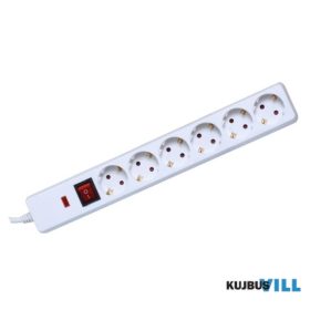 NVT 06K/WH Túlfeszültség védett elosztó, 6 aljzat