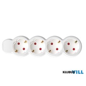 NV 4/WH 4-es elosztó 1.5m fehér védőér