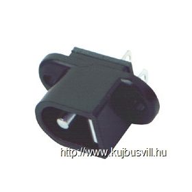 SN 10E tápalj.,2,1x5,5mm, beépíthető KIFUTÓ