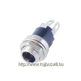 SN 10M tápalj.,2,1x5,5mm, fém, beép. KIFUTÓ