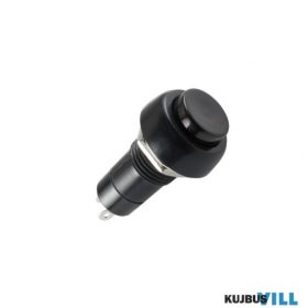 SP 10/BK Nyomógomb, 125V/3A - 250V/1A fekete