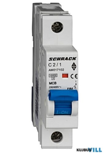 SCHRACK AM617102 Kismegszakító AMPARO 6kA, C 2A, 1 pólusú