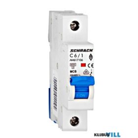   SCHRACK AM617106 Kismegszakító AMPARO 6kA, C 6A, 1 pólusú