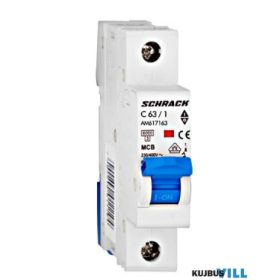   SCHRACK AM617163 Kismegszakító AMPARO 6kA, C 63A, 1 pólusú