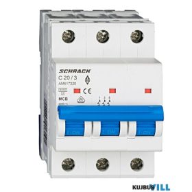   SCHRACK AM617320 Kismegszakító AMPARO 6kA, C 20A, 3 pólusú