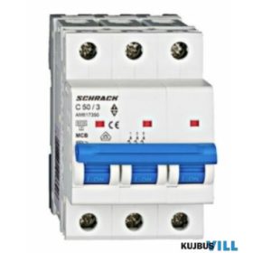   SCHRACK AM617350 Kismegszakító AMPARO 6kA, C 50A, 3 pólusú