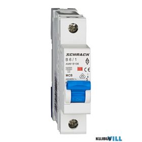   SCHRACK AM618106 Kismegszakító AMPARO 6kA, B 6A, 1 pólusú