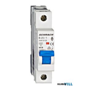  SCHRACK AM618125 Kismegszakító AMPARO 6kA, B 25A, 1 pólusú