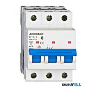   SCHRACK AM618310 Kismegszakító AMPARO 6kA, B 10A, 3 pólusú