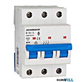  SCHRACK AM618316 Kismegszakító AMPARO 6kA, B 16A, 3 pólusú