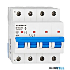   SCHRACK AM618340 Kismegszakító AMPARO 6kA, B 40A, 3 pólusú
