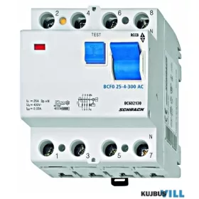 SCHRACK BC602130 Hibaáram kap.25/4-300mA 6kA