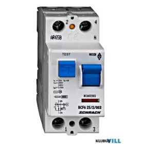 SCHRACK BC602203 Hibaáram kap.25/2-30mA 6kA