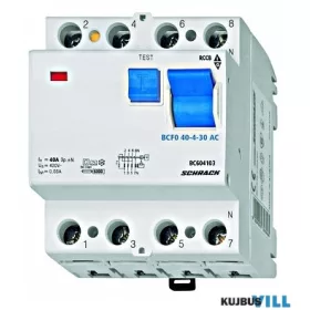 SCHRACK BC604103 Hibaáram kap.40/4-30mA 6kA