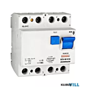 SCHRACK BC604130 Hibaáram kap.40/4-300mA 6kA
