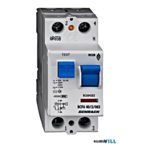 SCHRACK BC604203 Hibaáram kap.40/2-30mA 6kA