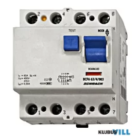 SCHRACK BC606103 Hibaáram kap. 63/4-30mA 6kA