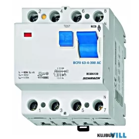 SCHRACK BC606130 Hibaáram kap.63/4-300mA 6kA