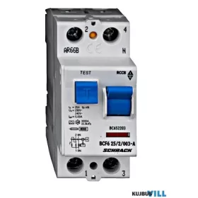 SCHRACK BC652203 Hibaáram kap. 25/2-30mA 6kA