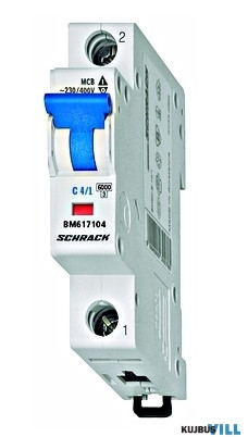SCHRACK BM617104 Kismegszakító C4/1 6KA
