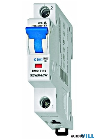 SCHRACK BM617110 Kismegszakító C10/1 6KA