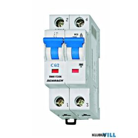 SCHRACK BM617206 Kismegszakító C6/2 6KA