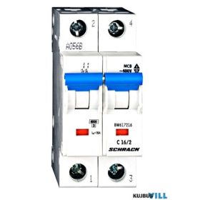 SCHRACK BM617216 Kismegszakító C16/2 6KA