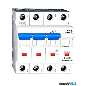 SCHRACK BM617816 Kismegszakító C16/3+N 6KA