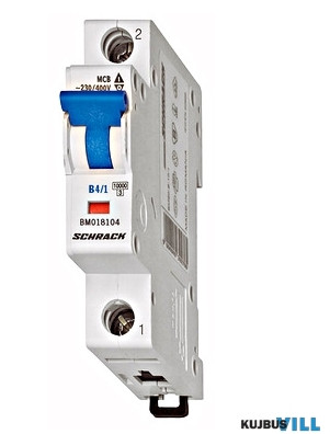 SCHRACK BM618104 Kismegszakító B4/1 6KA