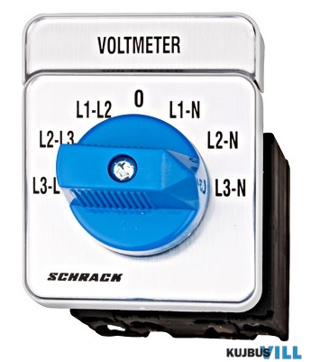 SCHRACK IN009V02 Voltmérő átkapcsoló ajtóra sz.