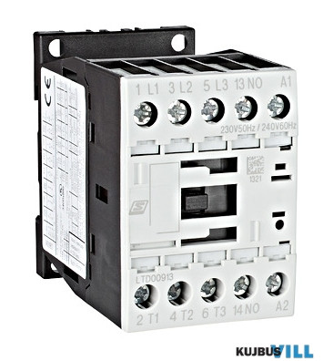 SCHRACK LTD00913 Mágneskapcsoló 4kW, 1z, tekercs 230VAC, 9A/AC3, 22A/AC1, S0