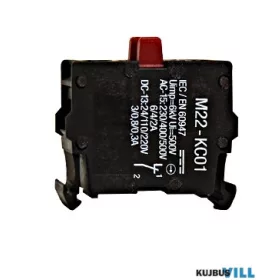   SCHRACK MM216382 1 nyitó érintkező, alaplapra rögzítés, csavaros csatlakozás