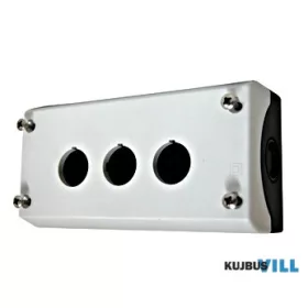   SCHRACK MM216538 Üres tokozat 3 férőhely, fekete/szürke, IP67