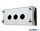 SCHRACK MM216538 Üres tokozat 3 férőhely, fekete/szürke, IP67