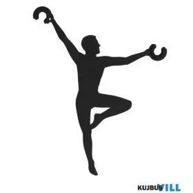 TECHNO 11794 Nowodvorski Acrobat figura, fekete
