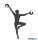 TECHNO 11797 Nowodvorski Acrobat figura, sötétszürke