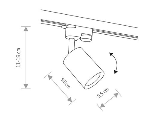 TECHNO 9321 Nowodvorski Profile Eye Spot sínrendszeres lámpafej