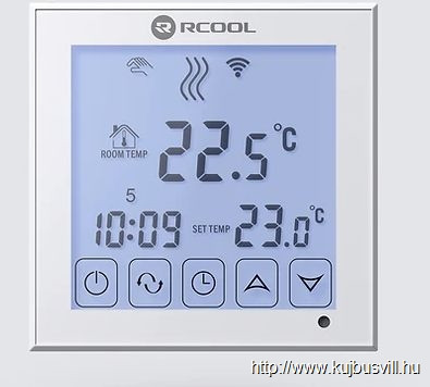 SZOBATERMOSZTÁT RCOOL VISION WIFI, digitális, prog.