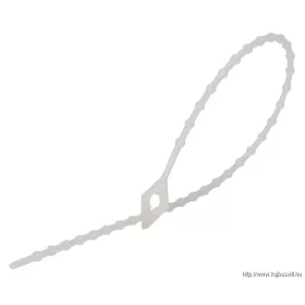   TRACON 100N-GY Gyöngyös nyitható kábelkötegelő, natúr 100×1,2mm, D=3-25mm, PA6.6