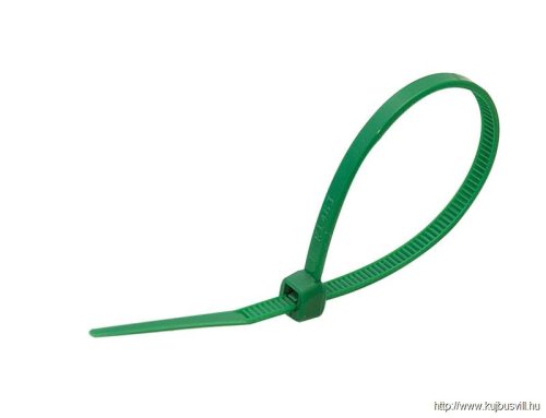 TRACON 150Z Normál kábelkötegelő, zöld 140×3.6mm, D=2-36mm, PA6.6