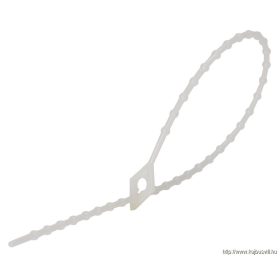   TRACON 160N-GY Gyöngyös nyitható kábelkötegelő, natúr 150×1,7mm, D=4-38mm, PA6.6