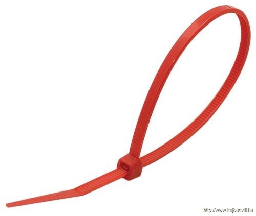 TRACON 170P Normál kábelkötegelő, piros 200×3.6mm, D=2-50mm, PA6.6