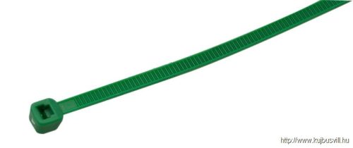 170Z Normál kábelkötegelő, zöld 203×3,6mm, D=2-52mm, PA6.6
