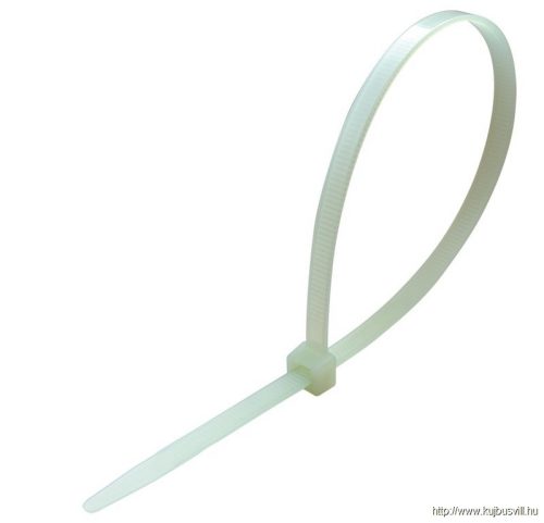 TRACON 260T Hőálló kábelkábelkötegelő, natúr 365×7,8mm, D=8-100mm, PA6.6, +105°C/135°C