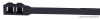 265-12 PA12 kábelkötegelő, UV-álló, fekete 260×9mm, D=25-65mm, PA12